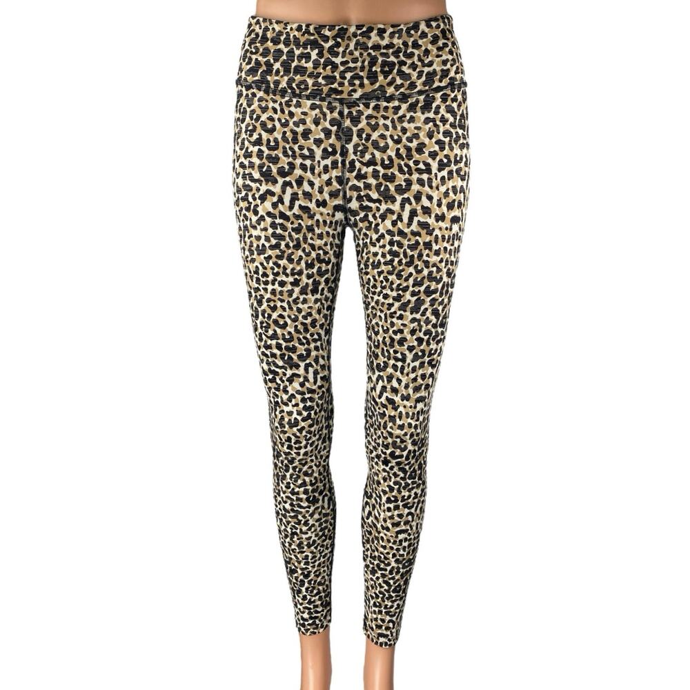 Outdoor Voices Women's Multicolor Leopard Animal Print Skinny Leggings Pants S